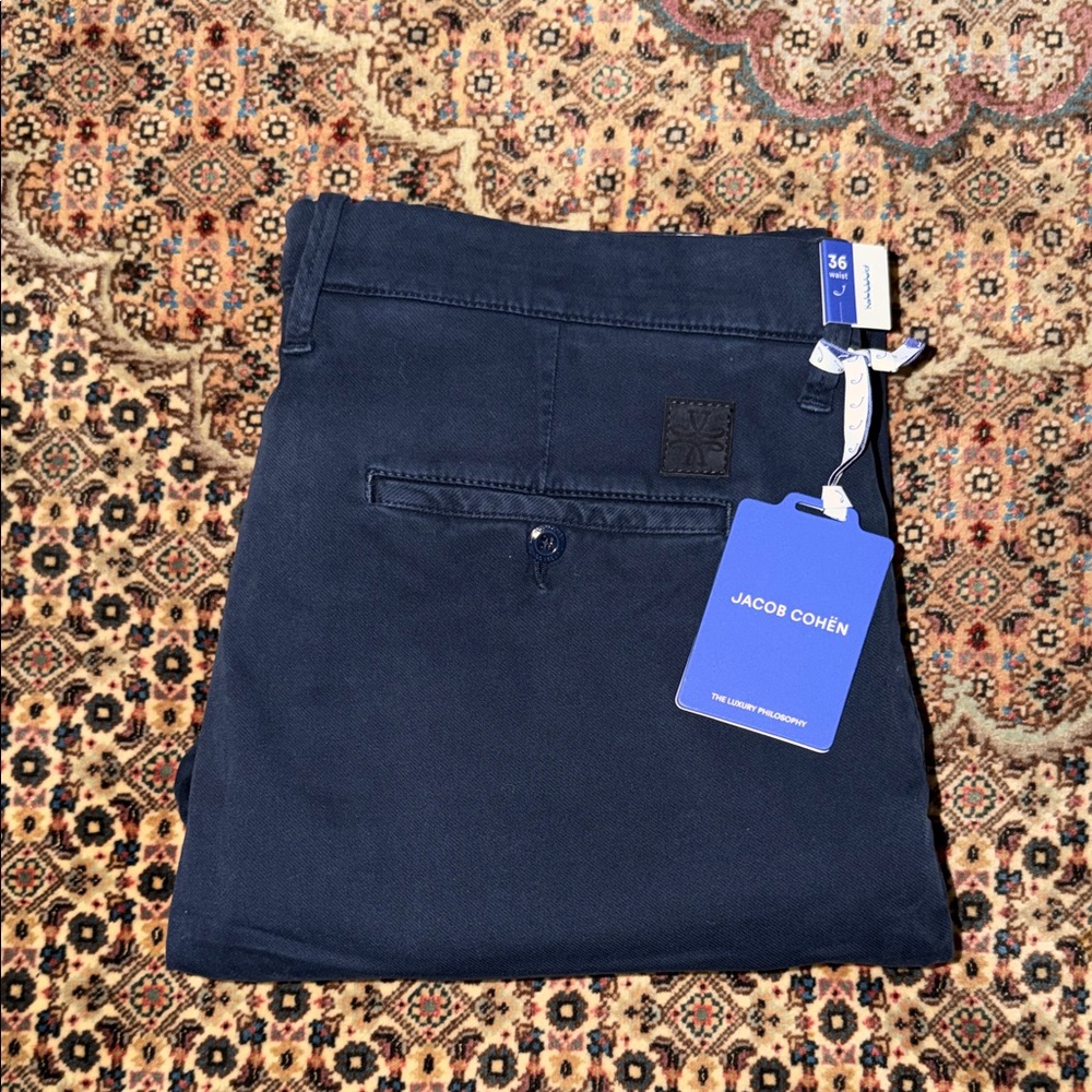 Jacob Cohen Navy Chinos